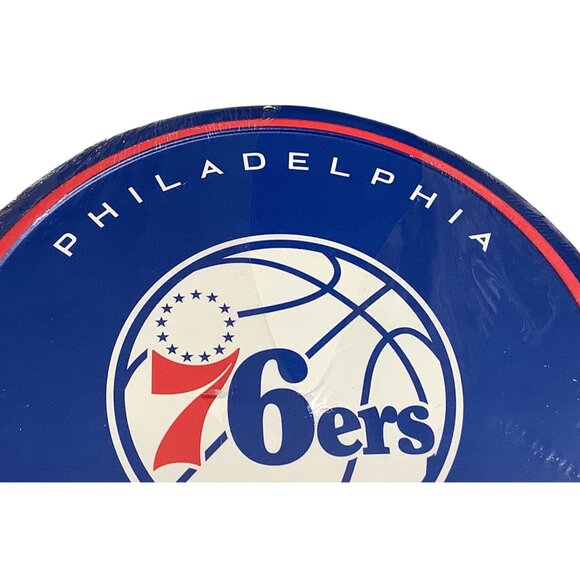 Philadelphia 76ers NBA Metal Pill Wall Sign 10" x 15" - Picture 5 of 6